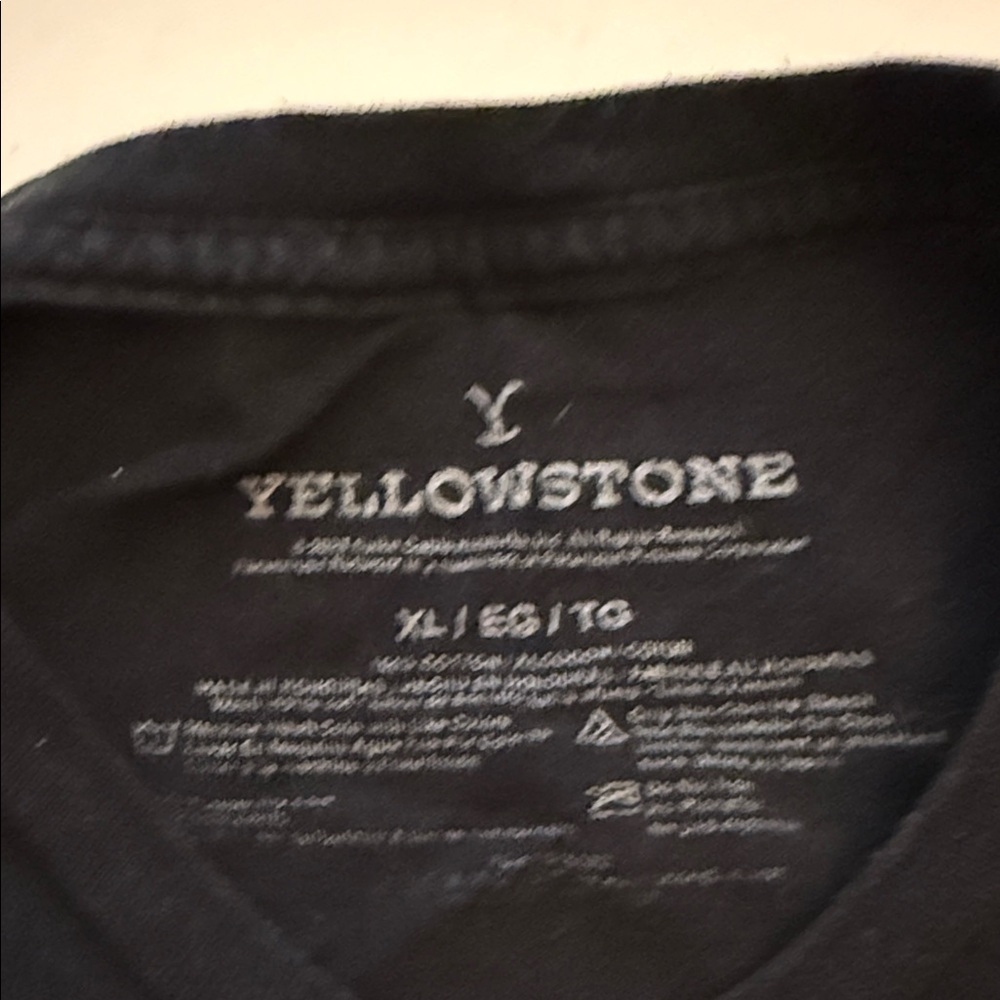 Yellowstone Dutton Ranch Black T-Shirt - Picture 2 of 2